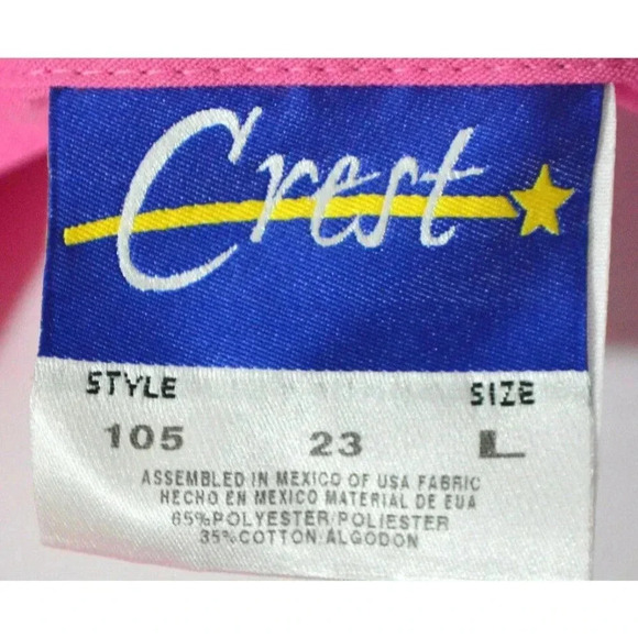 Crest Women's Pink Short Sleeve Scrub Shirt Size L - Picture 5 of 6